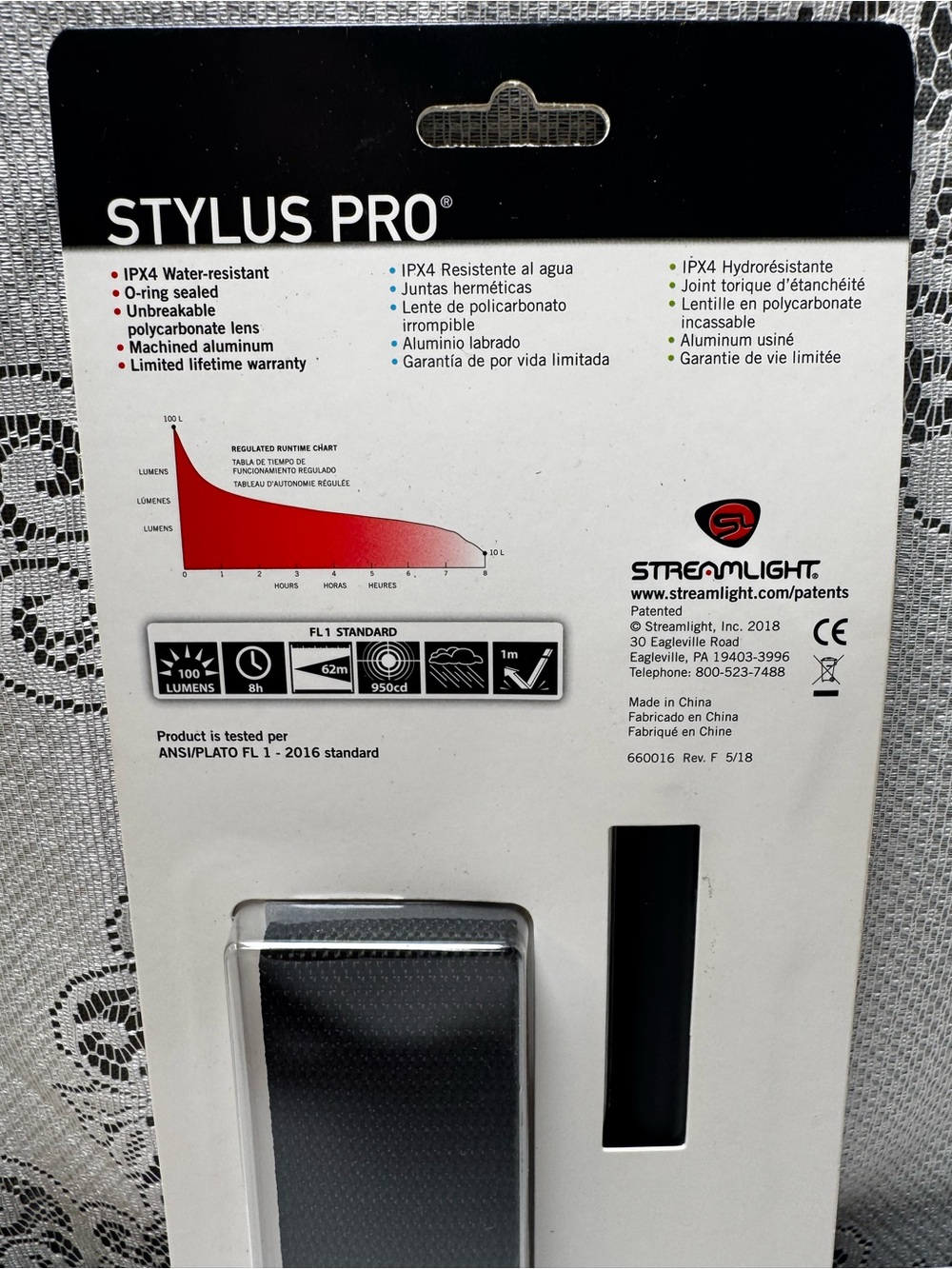 Streamlight Stylus Pro LED Penlight 100 Lumens Machined Aluminum Pocket Light - Picture 3 of 3